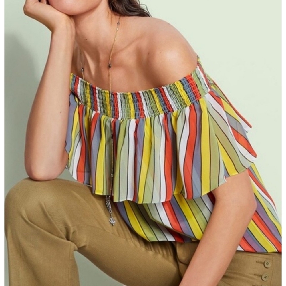 Cabi Carnival Off the shoulder Multicolor top Size S